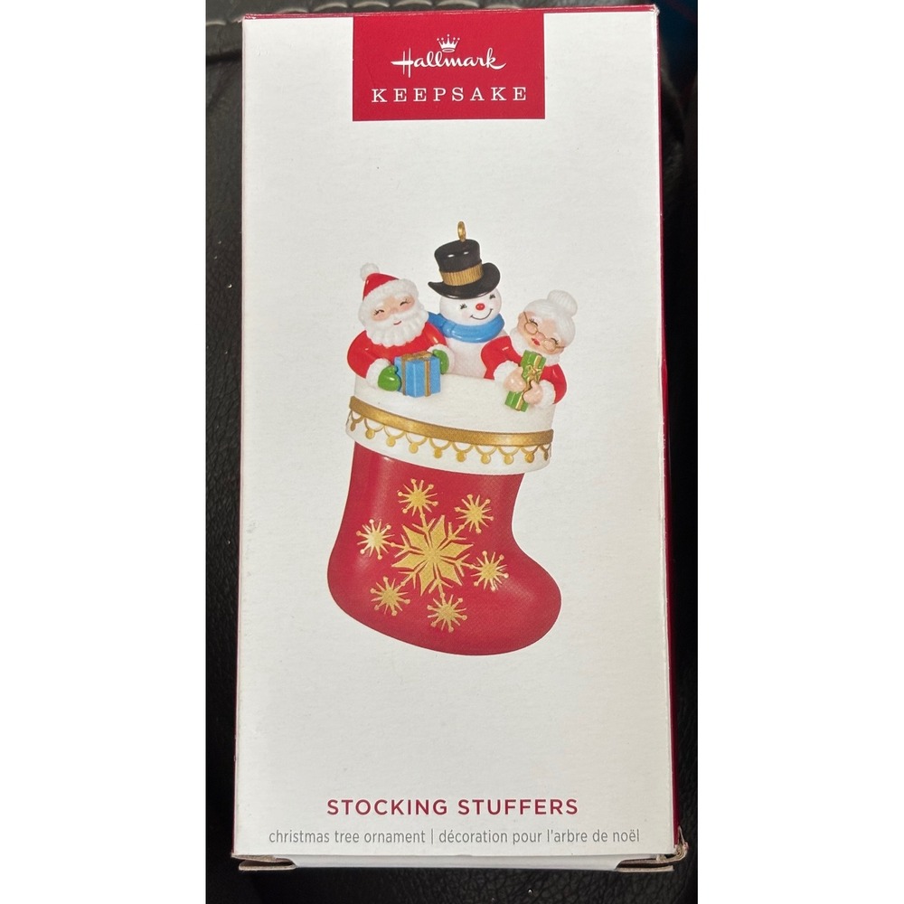 Hallmark Keepsake Stocking Stuffers Santa Snowman Mrs Claus Ornament Steiger